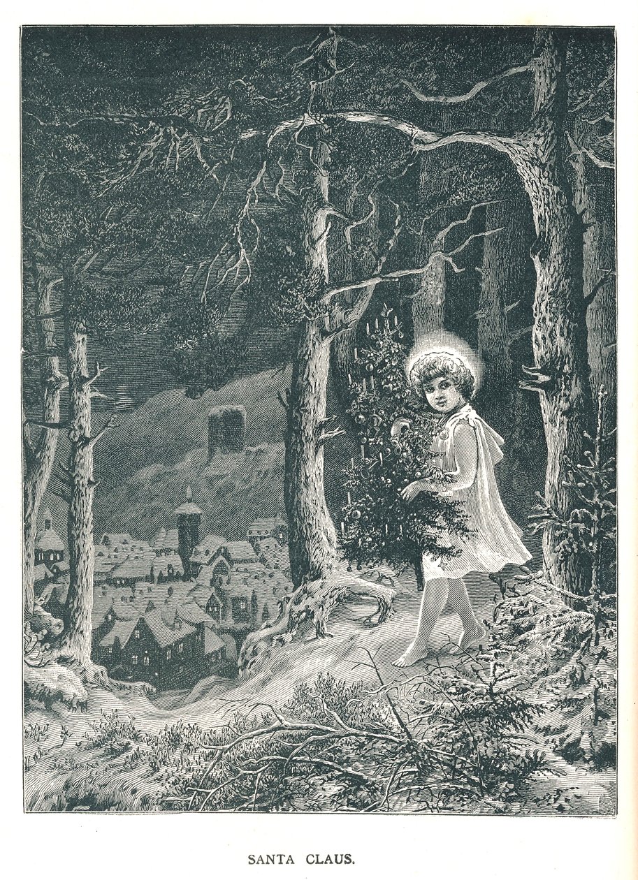 Santa Claus. Ilustración de The Strand Magazine enero-junio 1891 de Unbekannt