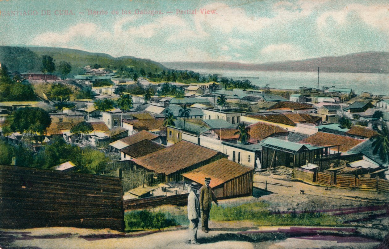 Santiago de Cuba. - Barrio de los Gallegos. - Vista parcial, c. 1910 de Unbekannt