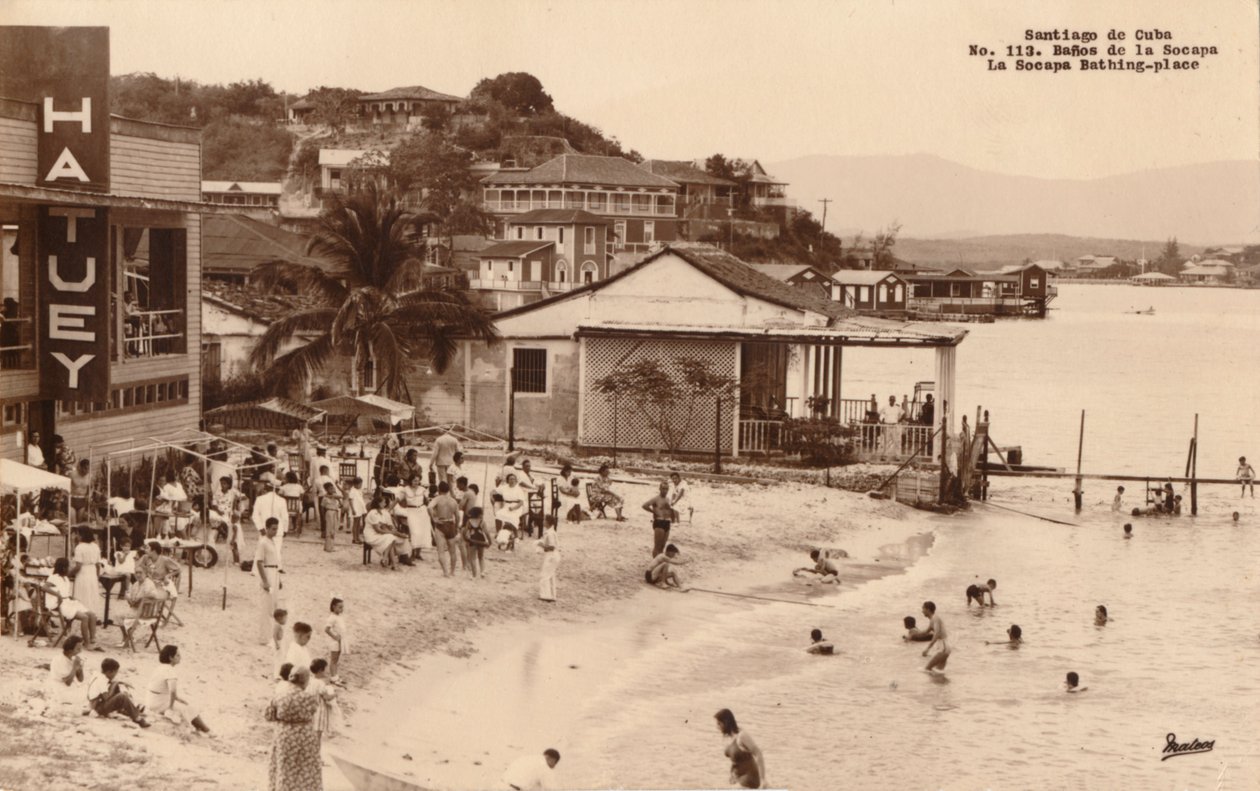 Santiago de Cuba. Lugar de baño La Socapa, Cuba de Unbekannt