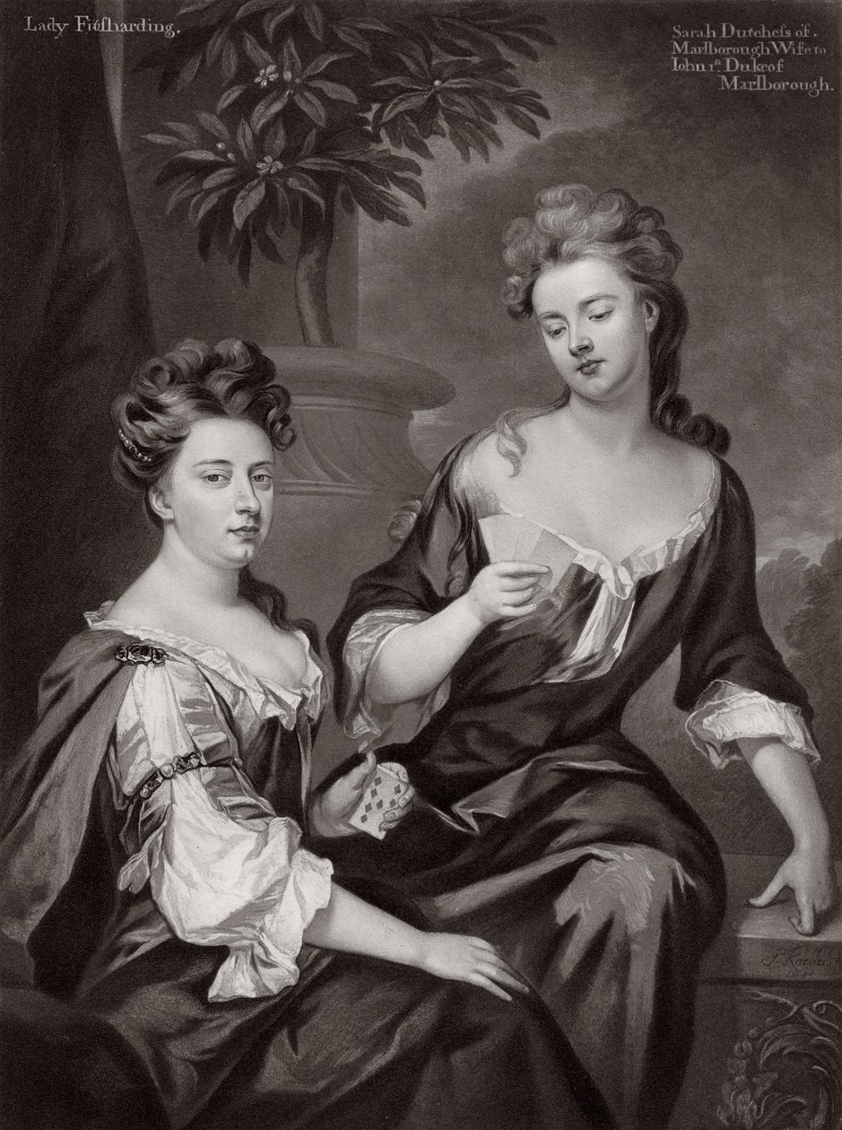 Sarah, duquesa de Marlborough, y Lady Fitzharding, c1702 1906 de Unbekannt