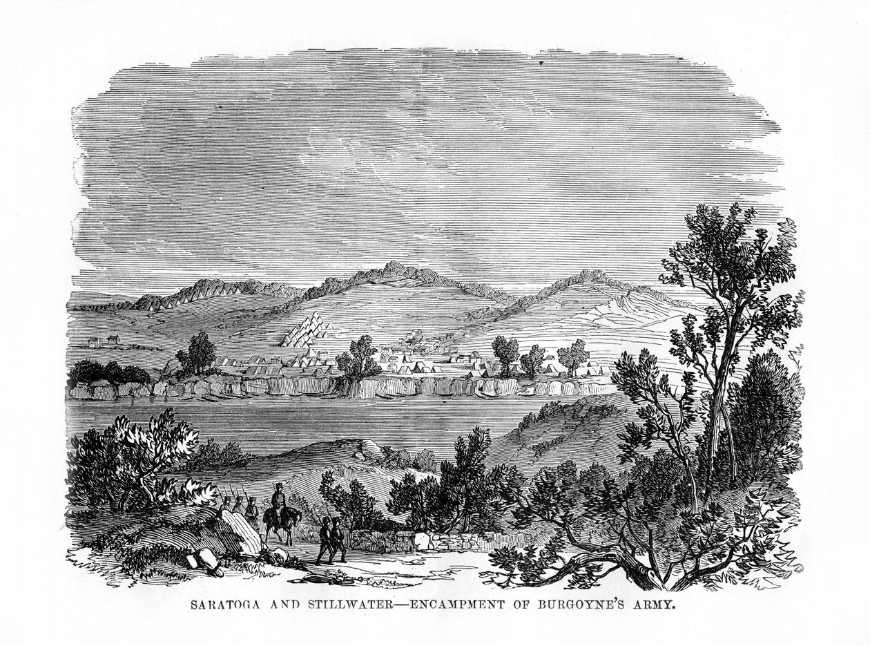 Saratoga y Stillwater, campamentos del ejército de Burgoyne, 1777, 1872 de Unbekannt
