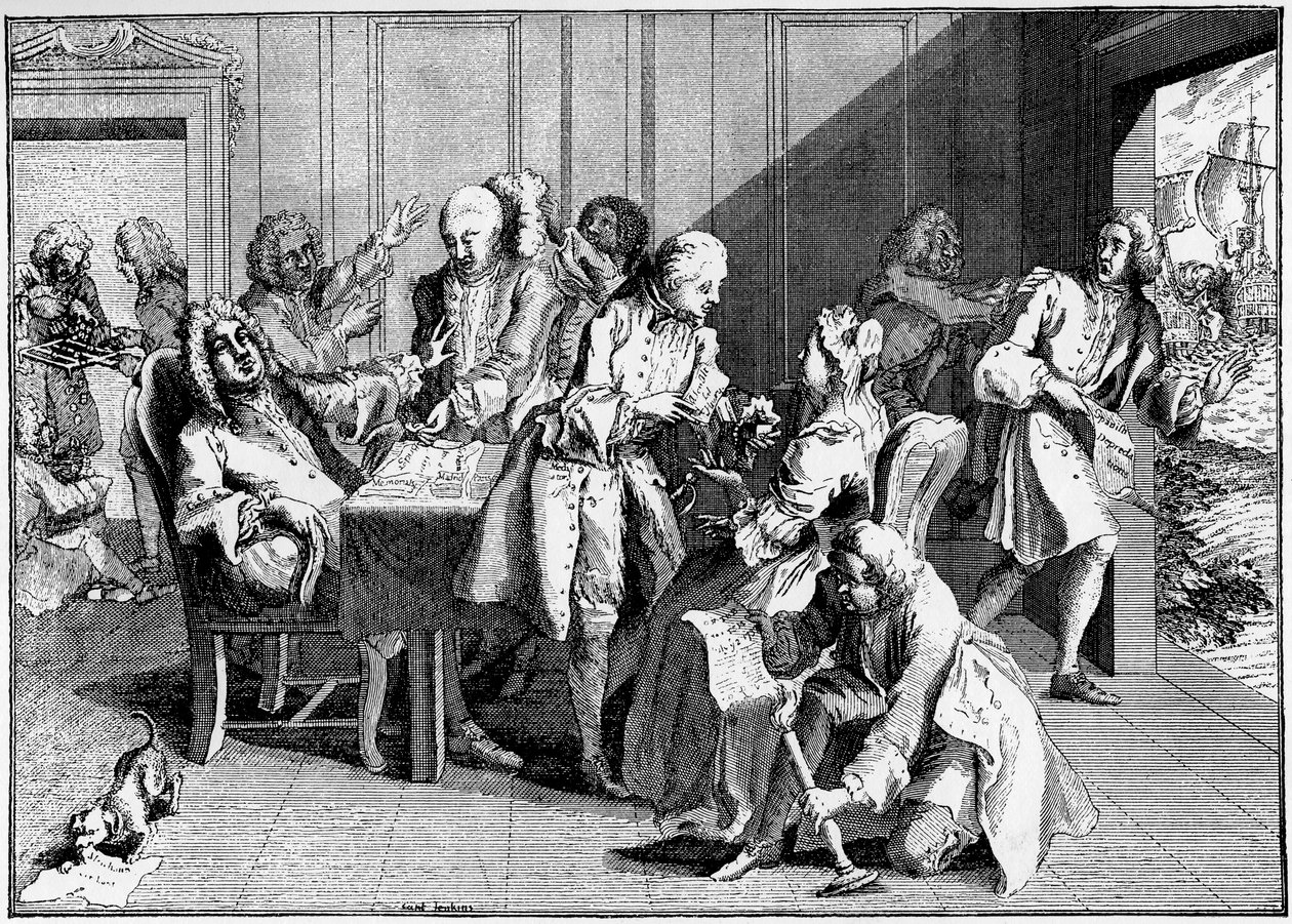 Sátira sobre Walpole, 1738, 1910 de Unbekannt