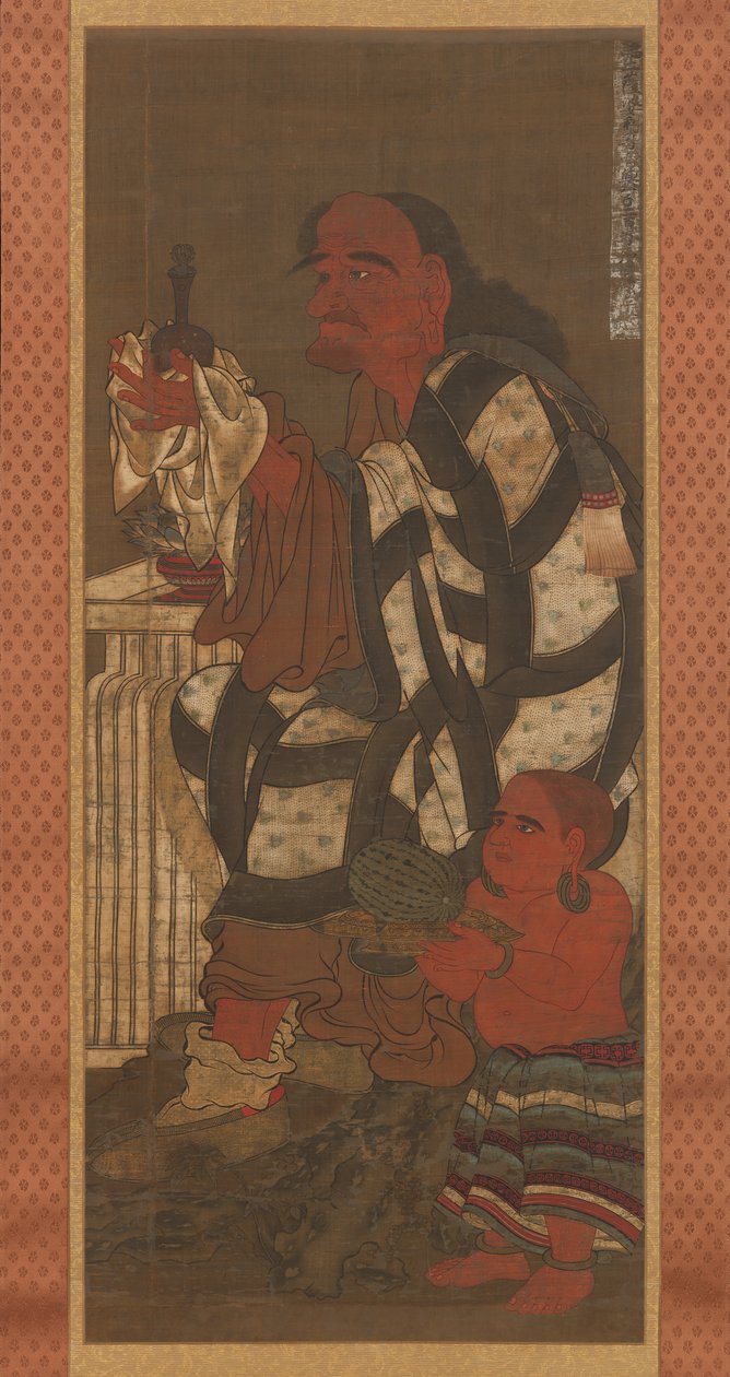Satsubari, el segundo de los dieciséis Arhats, finales del siglo XIV de Unbekannt