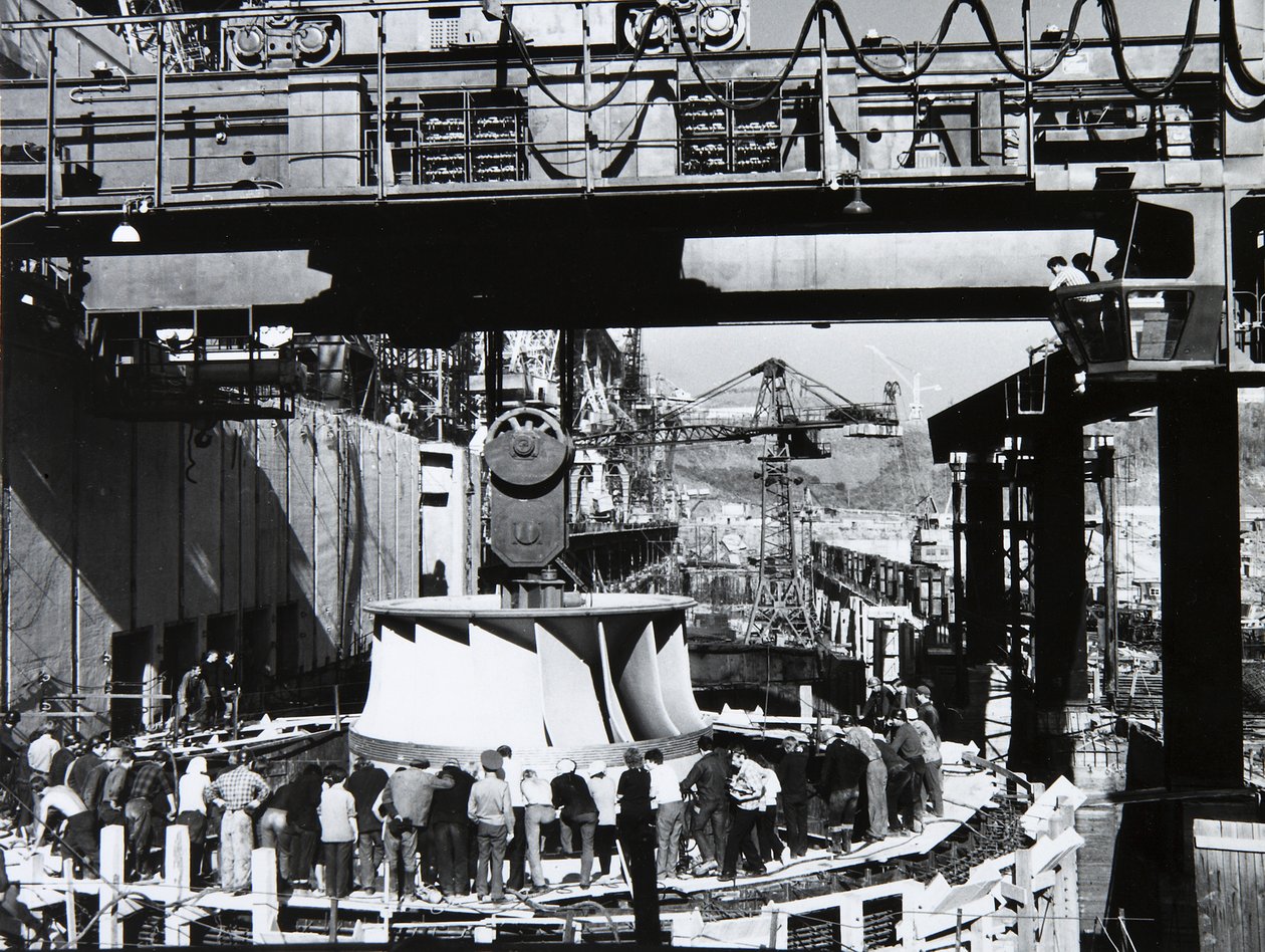 Central hidroeléctrica Sayano-Shushenskaya, URSS, años 1970 de Unbekannt