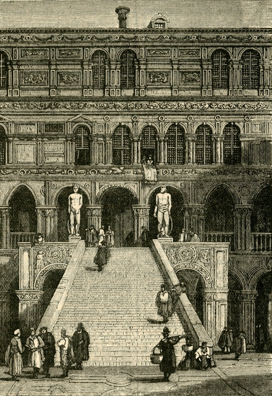 Scala dei Giganti en el Palacio Ducal, Venecia, 1890 de Unbekannt