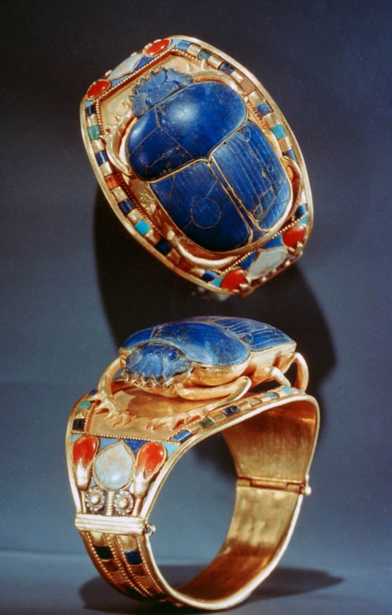 Brazalete de escarabajo de la tumba de Tutankamón, siglo XIV a.C. de Unbekannt