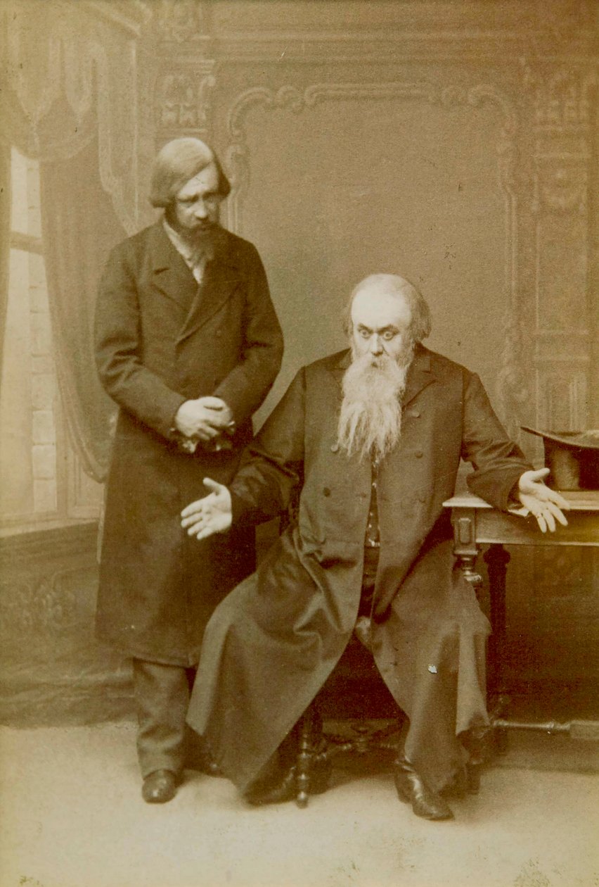 Escena de la obra de Alexander Ostrovsky Es un asunto de familia, Teatro Maly, Moscú, Rusia, 1892 de Unbekannt