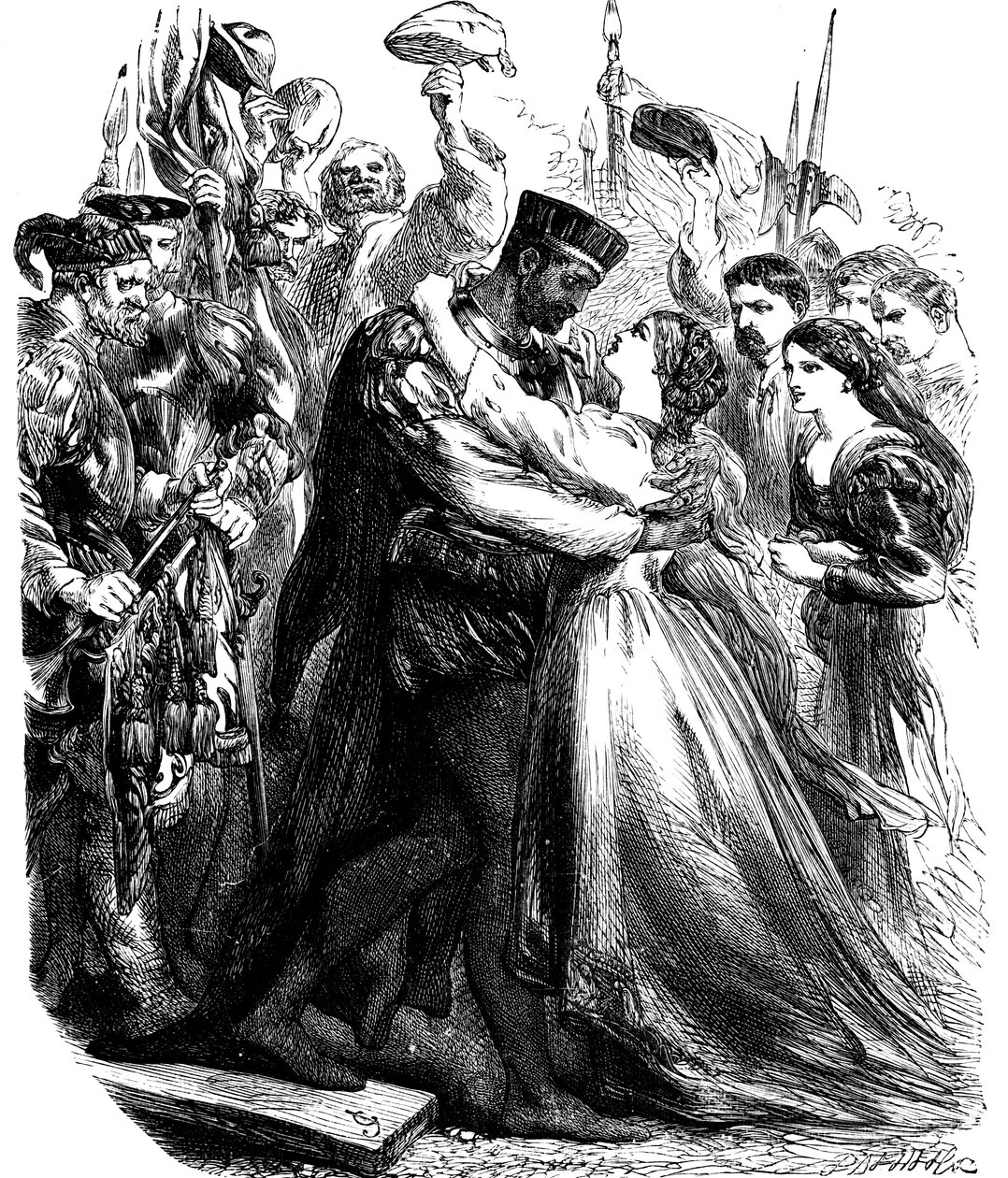Escena de Otelo de Shakespeare, siglo XIX de Unbekannt