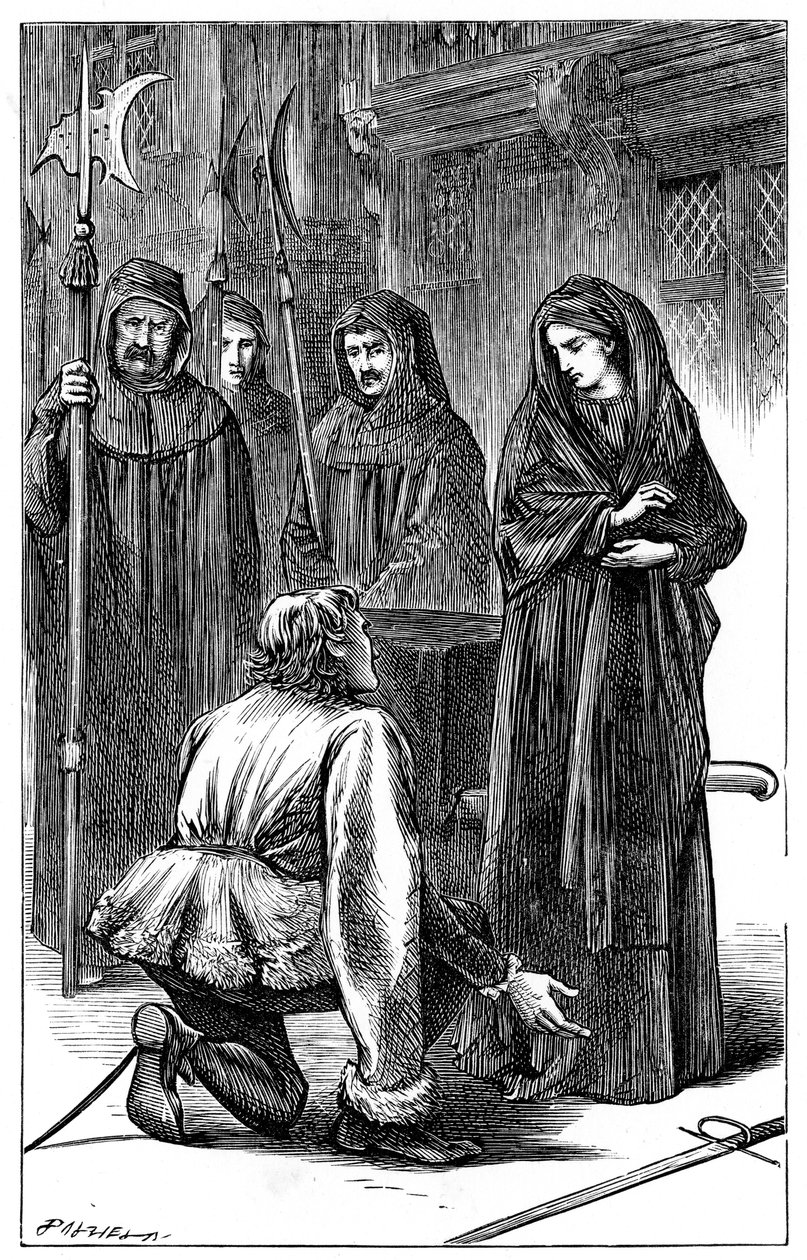Escena de Ricardo III de Shakespeare, 1591 c1870 de Unbekannt