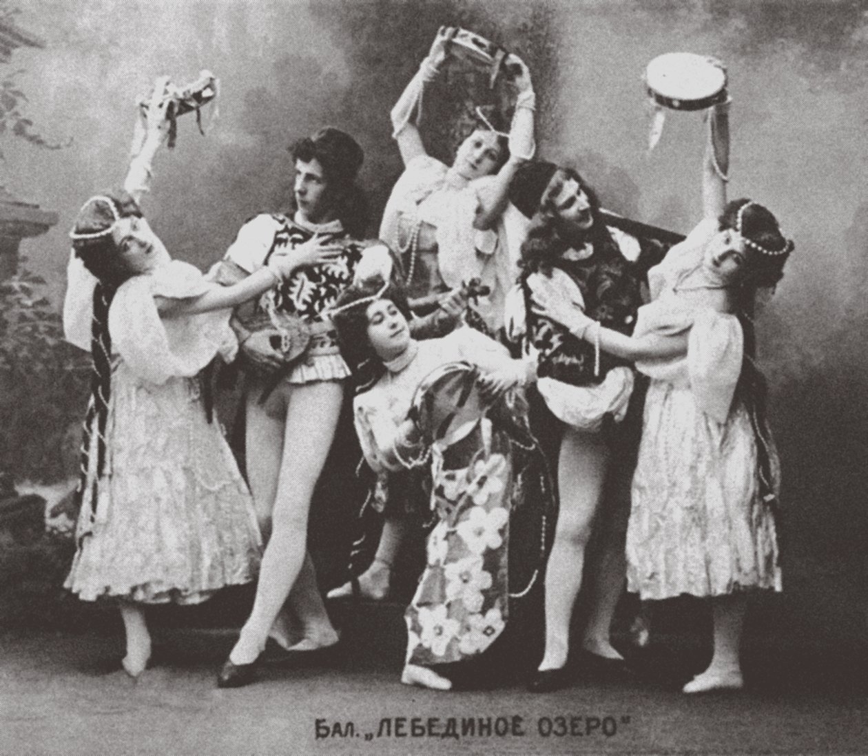Escena del Ballet El Lago de los Cisnes, Teatro Mariinsky, 1895 de Unbekannt