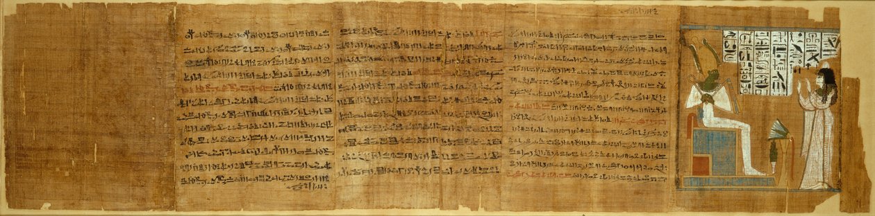 Escena del Libro de los Muertos, Egipto, Tercer Periodo Intermedio, Dinastía 21 de Unbekannt