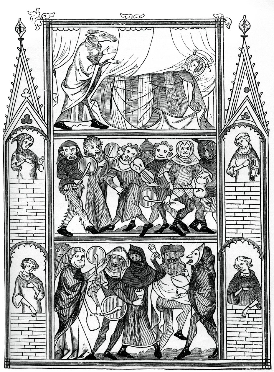 Escenas de la historia de Fauvel, siglo XV, 1870 de Unbekannt