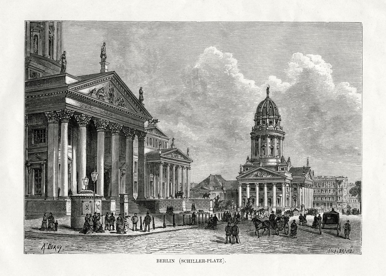 Plaza Schiller, Berlín, Alemania, 1879 de Unbekannt