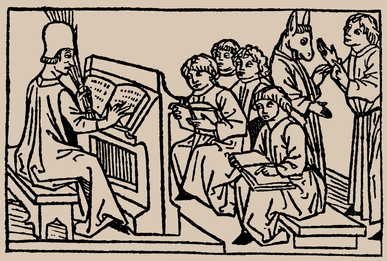 Lecciones escolares. De Speculum Vitae Humanae por Rodericus Zamorensis, 1479 de Unbekannt