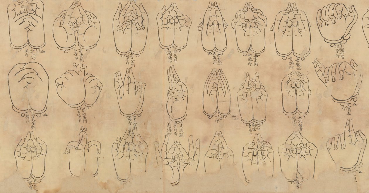 Pergamino de Mudras, siglos XI-XII de Unbekannt