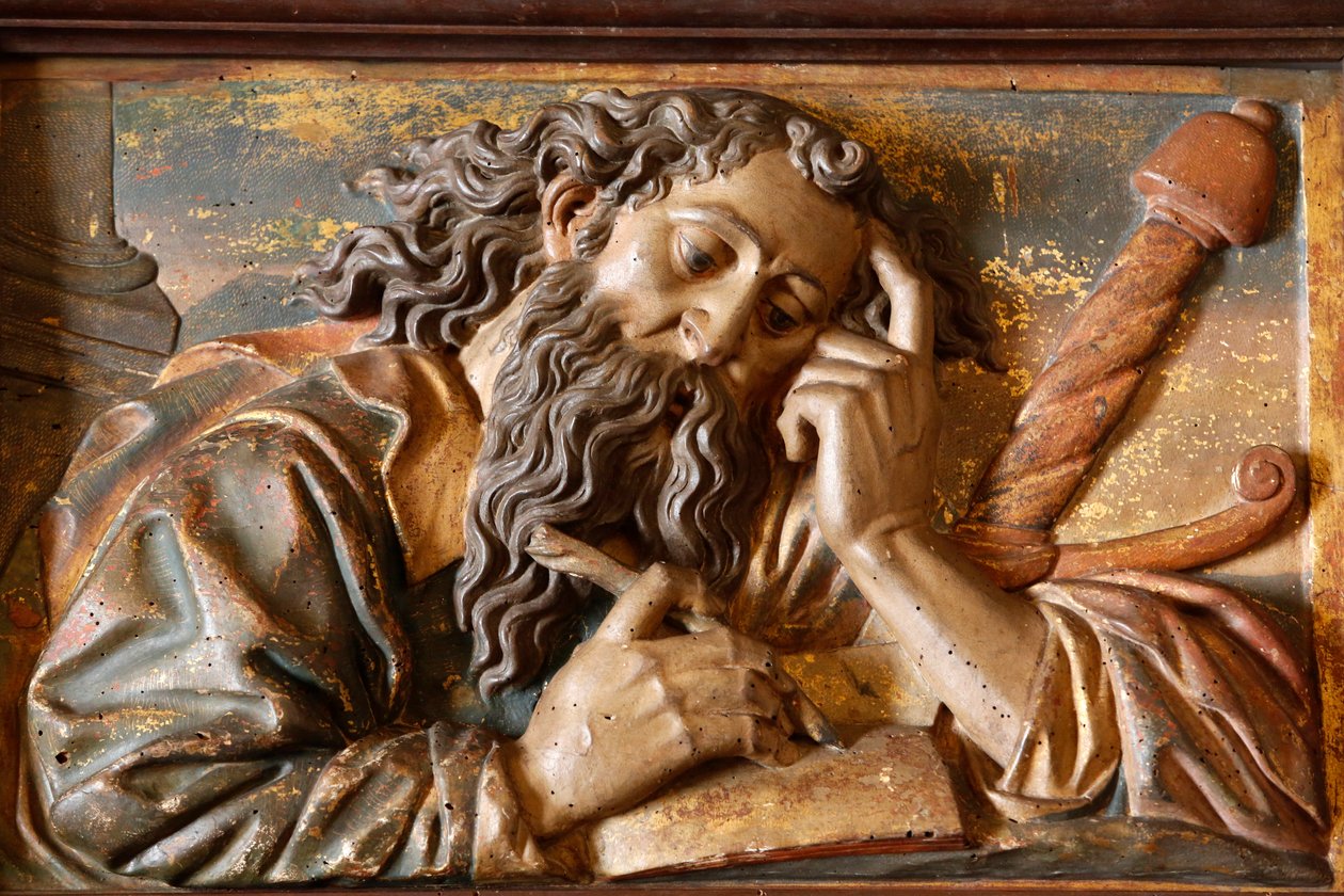 Escultura en la catedral de Mallorca: San Pablo, Palma, España de Unbekannt