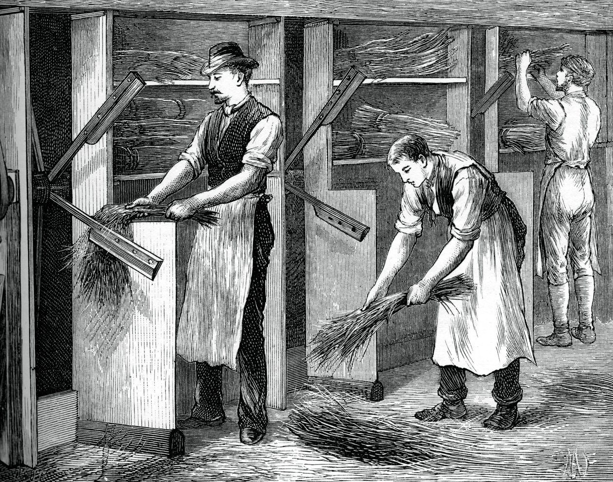 Molino de escutching, c1880 de Unbekannt