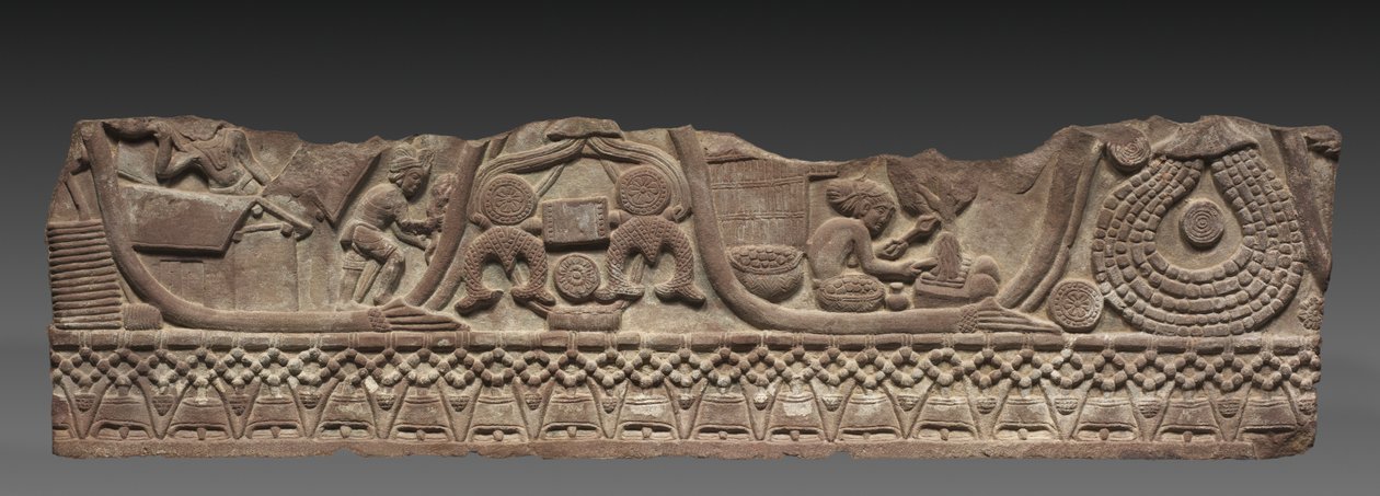 Sección de un Riel de Remate, c. 150 a.C. de Unbekannt