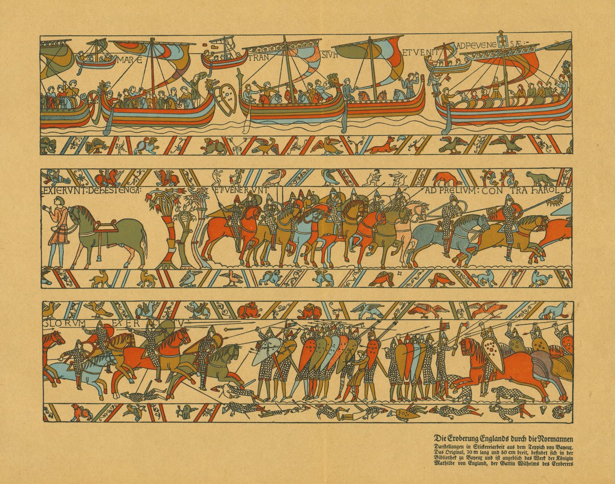 Secciones del Tapiz de Bayeux de Unbekannt