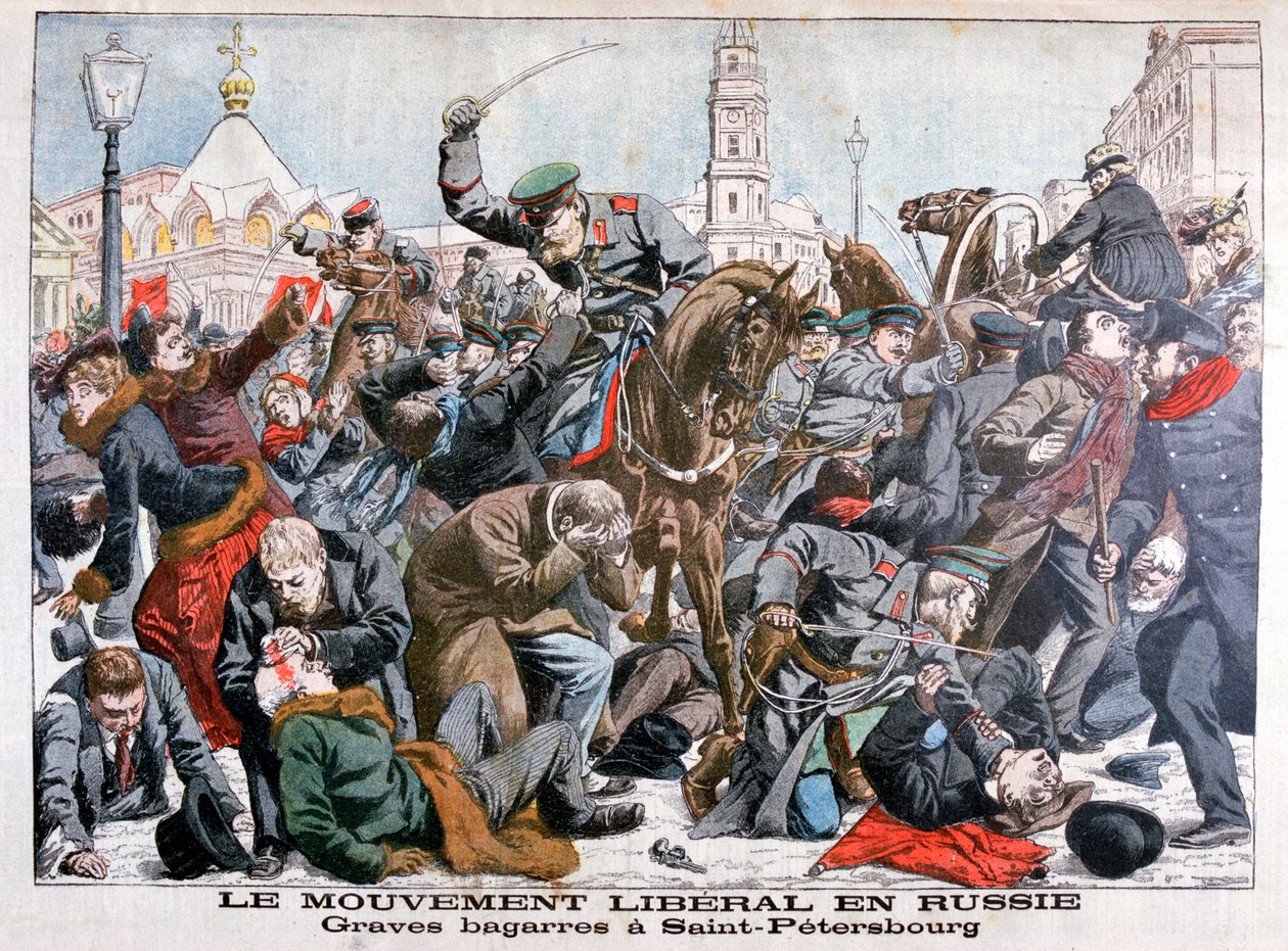 Lucha seria por el Movimiento Liberal en Rusia, San Petersburgo, 1904 de Unbekannt