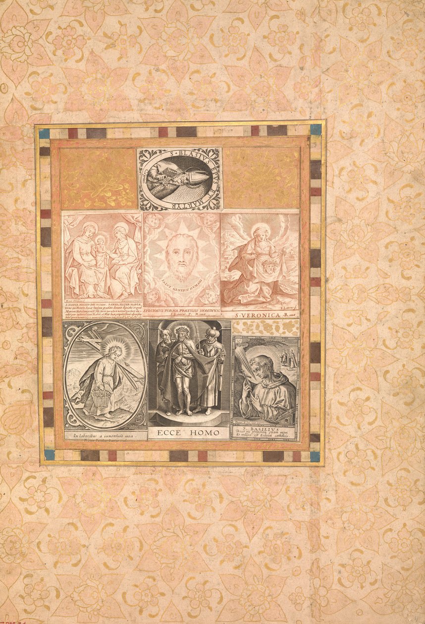 Siete escenas devocionales, folio del Álbum Bellini, ca. 1600 de Unbekannt