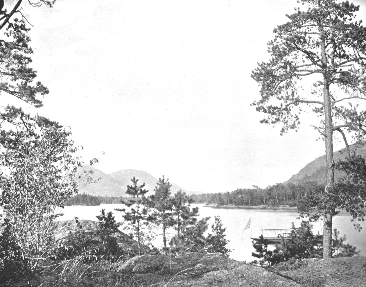 Montaña Shelving Rock, Lago George, Estado de Nueva York, EE.UU., c1900 de Unbekannt