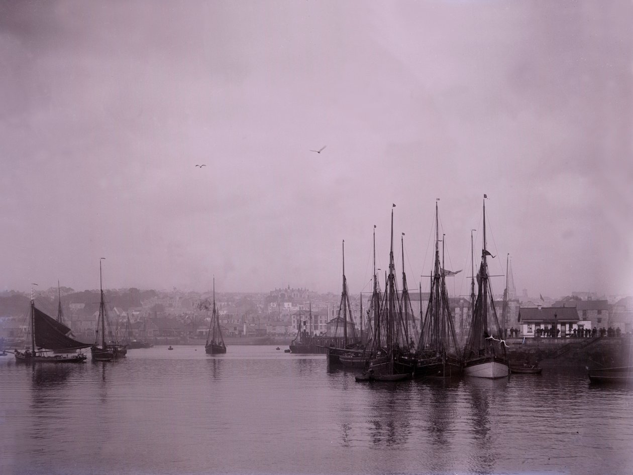 Barcos en el puerto de Plymouth en Devon de Unbekannt