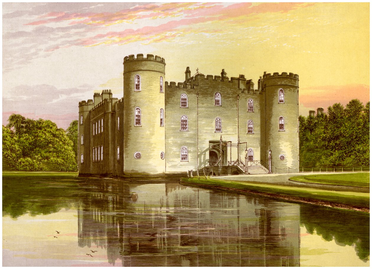 Castillo de Shirburn, Oxfordshire, hogar del Conde de Macclesfield, c1880 de Unbekannt