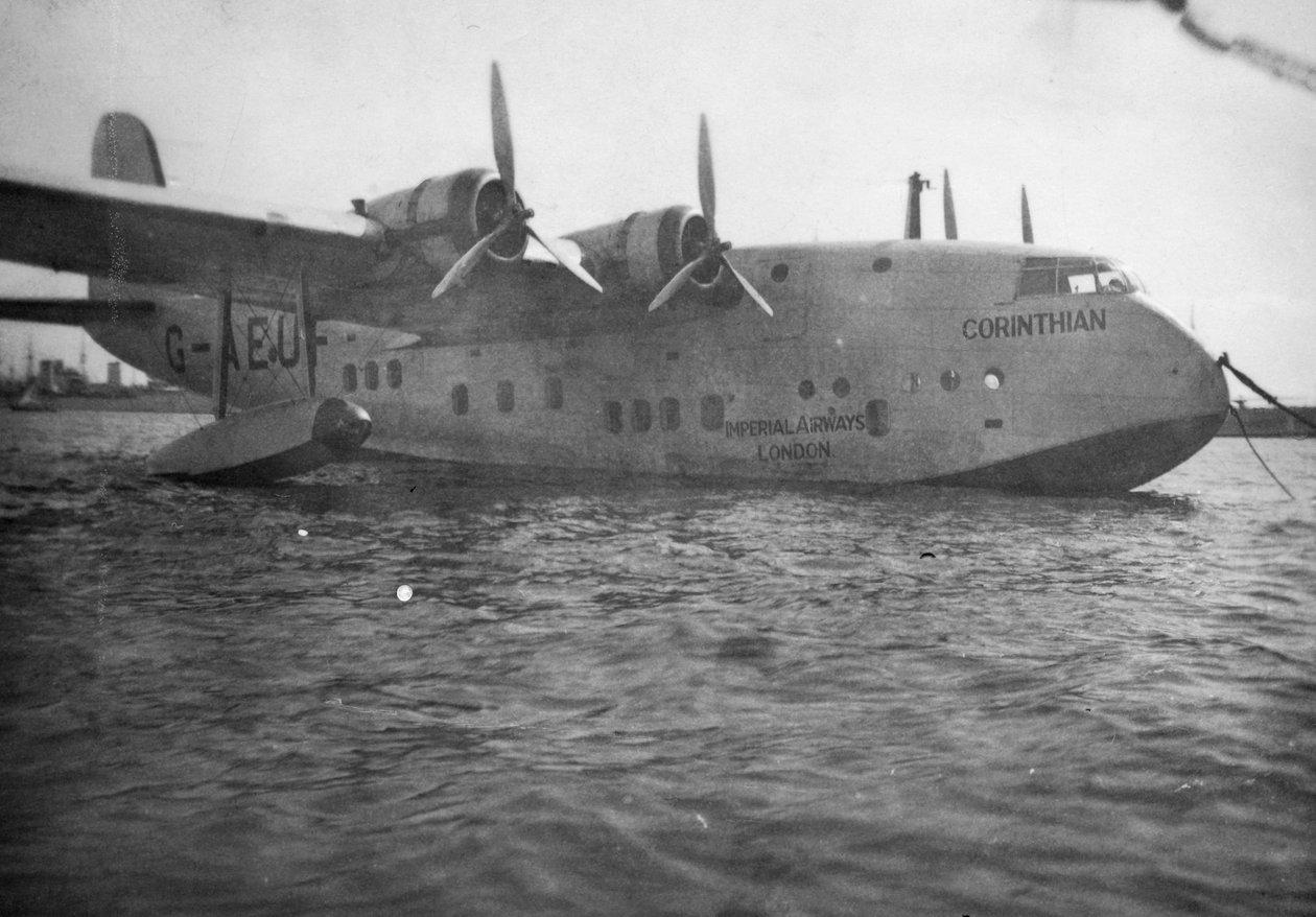 Hidroavión Empire corto Corintio, Alejandría, Egipto, c1938-c1941 de Unbekannt