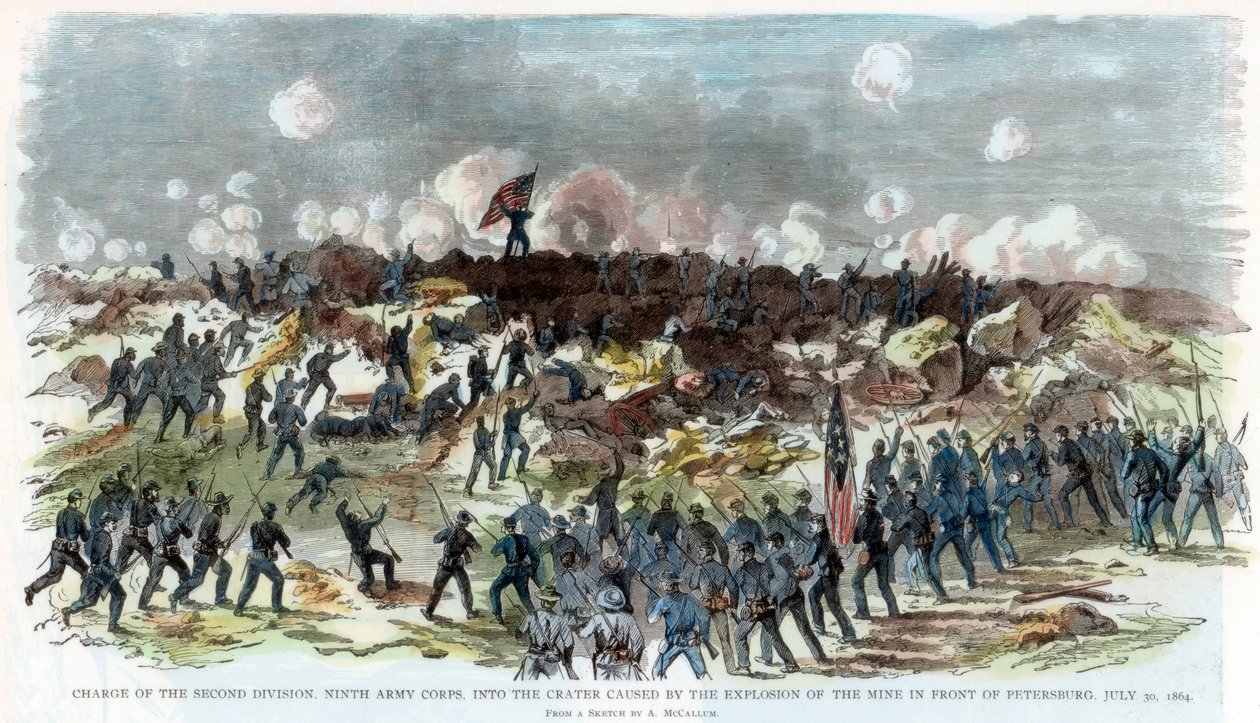 Asedio de Petersburg, Virginia, Guerra Civil Americana, 30 de julio de 1864 de Unbekannt