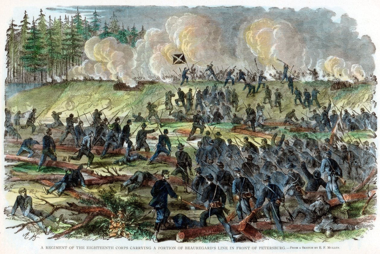 Sitio de Petersburg, Virginia, Guerra Civil Americana, c1864-c1865 de Unbekannt