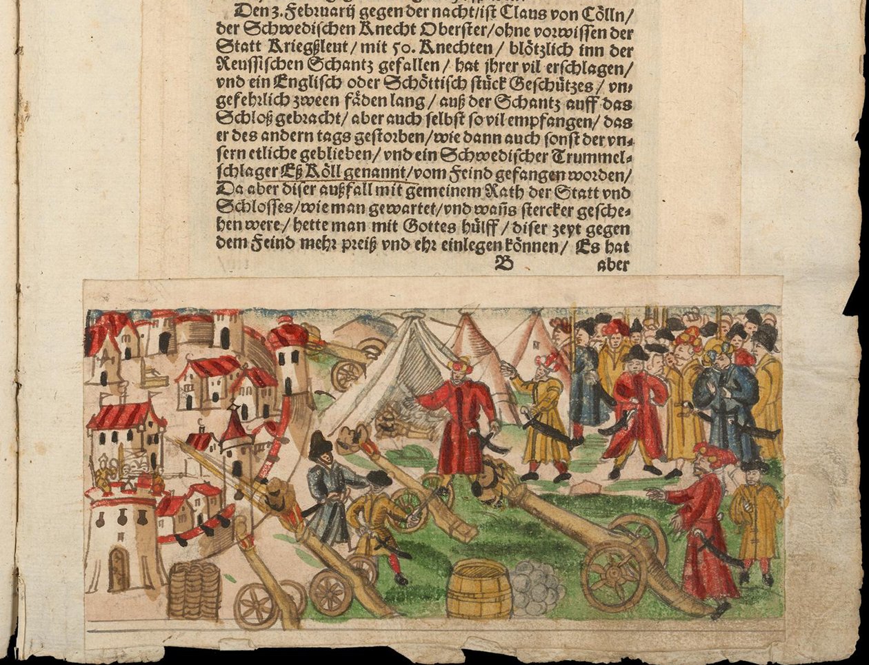 Sitio de Reval por los rusos en 1578. De la colección de noticias de Johann Jakob Wicks de Unbekannt