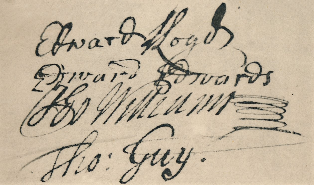 Firma de Edward Lloyd, 1692, 1928 de Unbekannt
