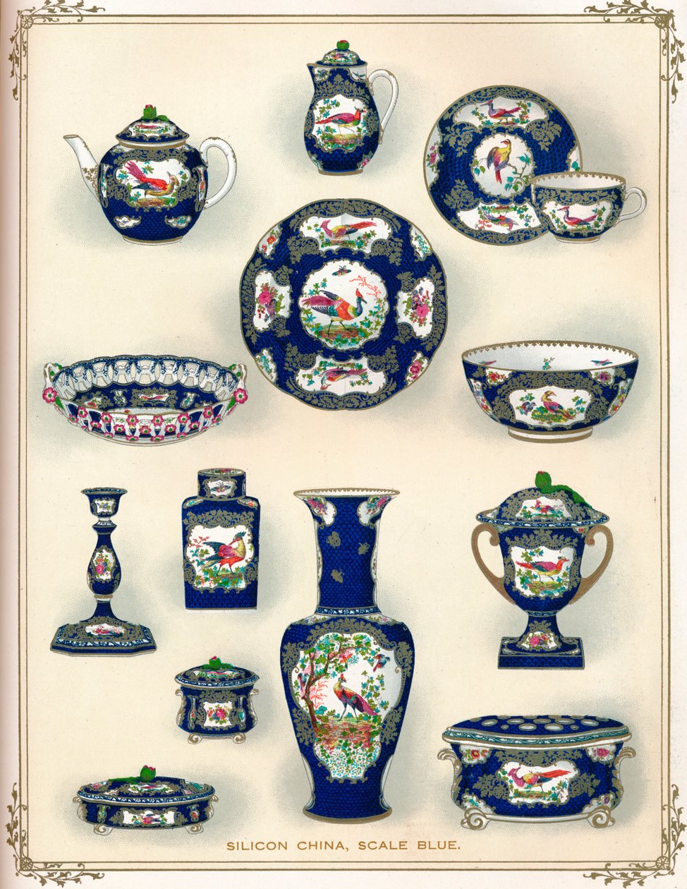 China de silicio, Escala Azul, principios del siglo XX, 1911 de Unbekannt