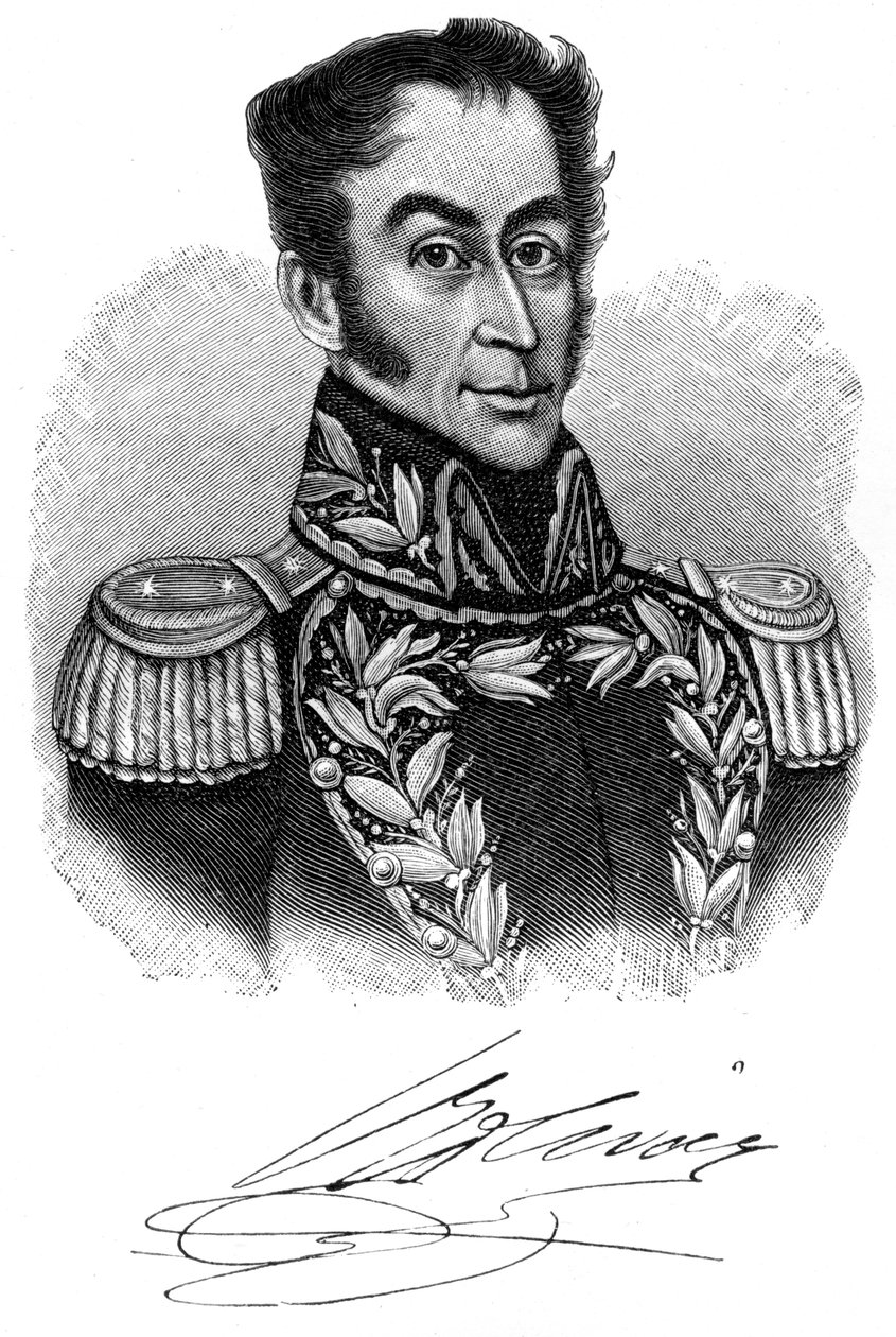 Simón Bolívar, líder revolucionario sudamericano del siglo XIX, 1901 de Unbekannt