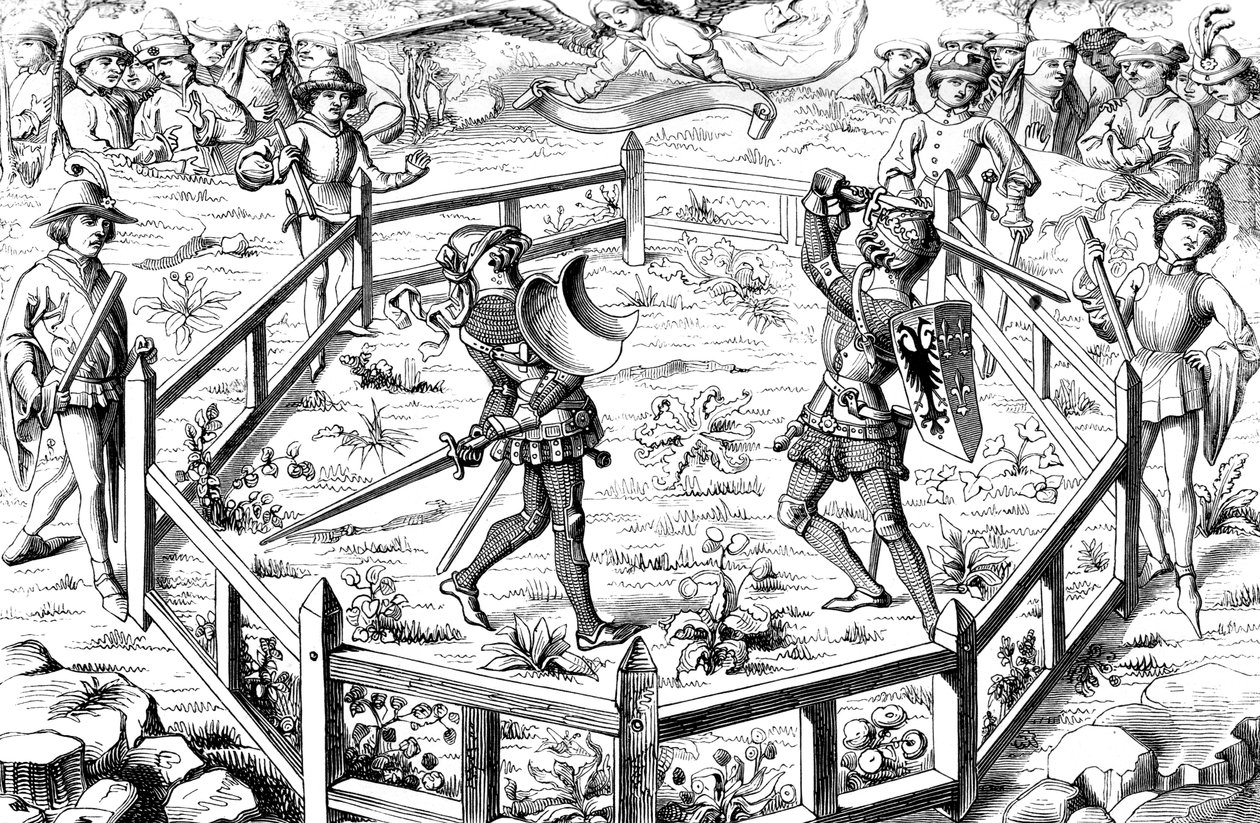 Combate singular sometido al juicio de Dios, siglo XV 1849 de Unbekannt