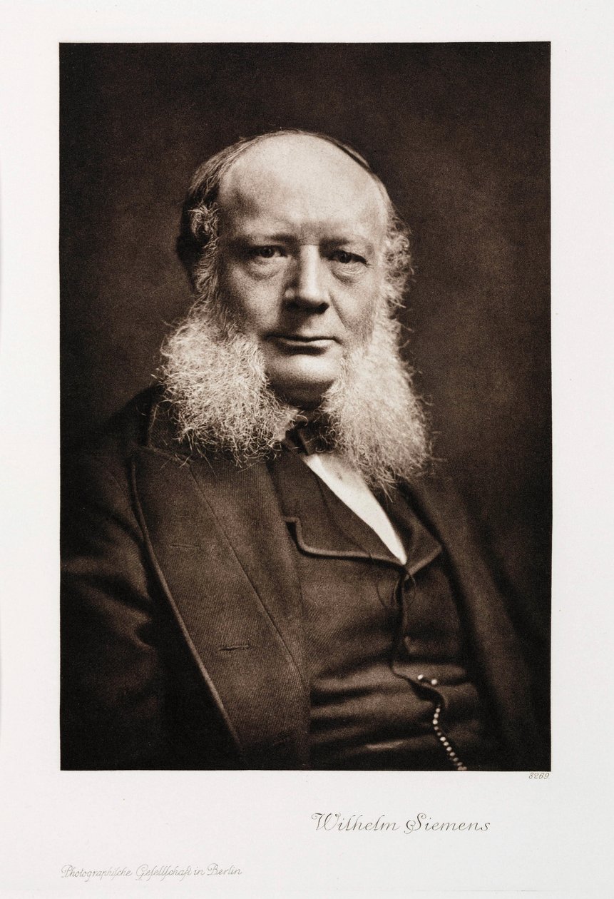 Sir Charles William Siemens, ingeniero alemán, c 1860-1870 de Unbekannt