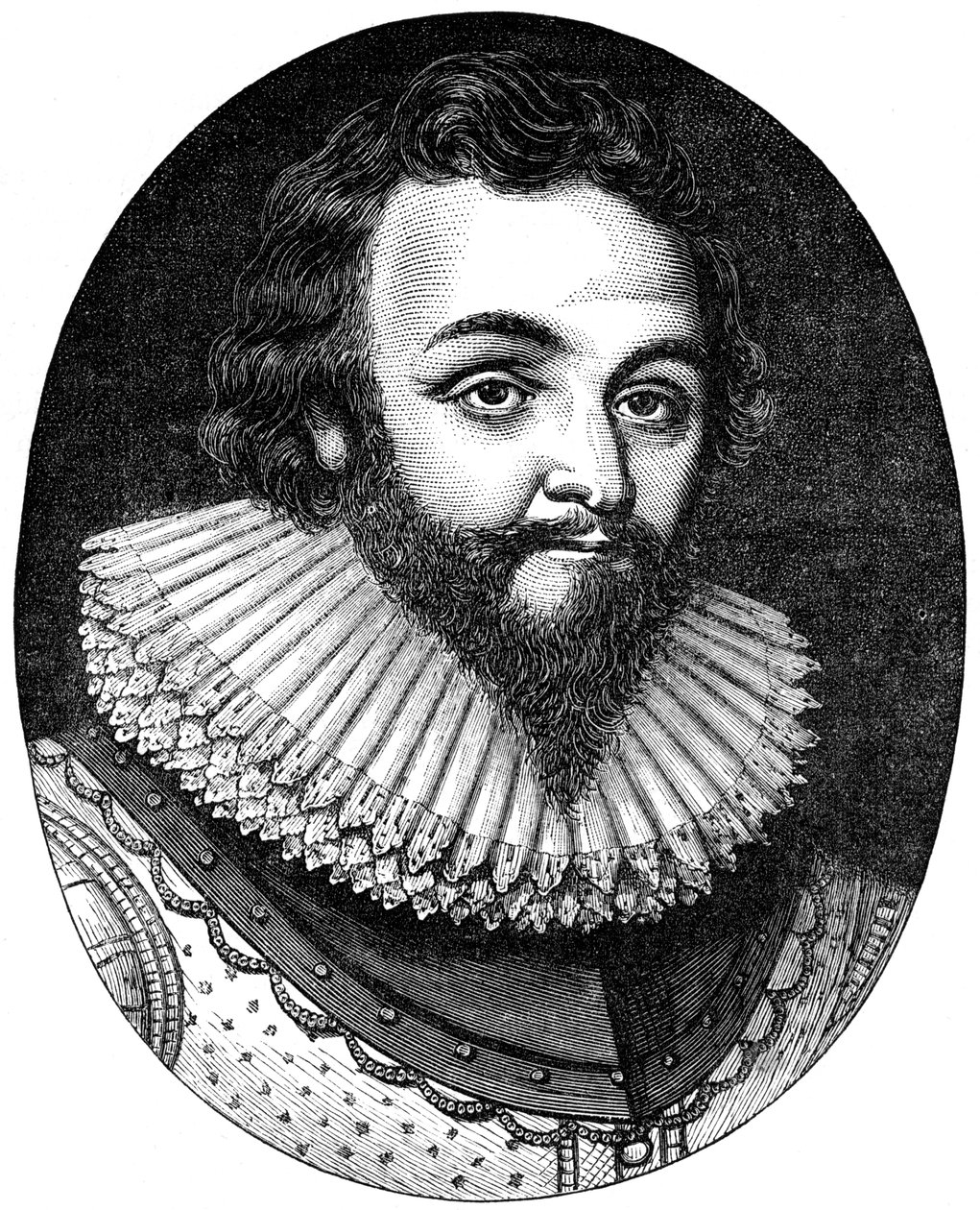 Sir Francis Drake, navegante y corsario inglés del siglo XVI de Unbekannt