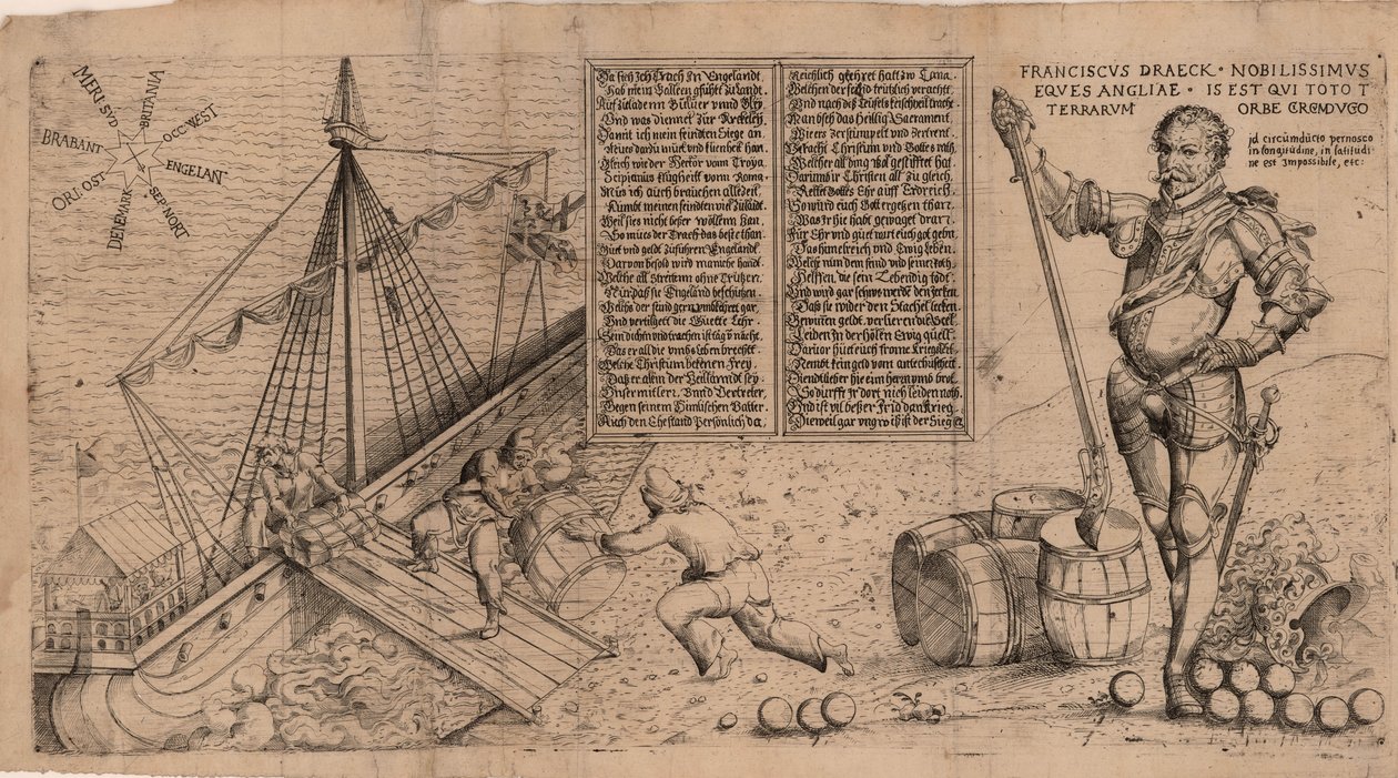 Sir Francis Drake, ca. 1588 de Unbekannt