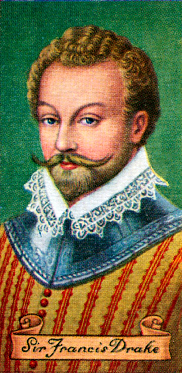Sir Francis Drake, de una serie de tarjetas de cigarrillos, 1935 de Unbekannt