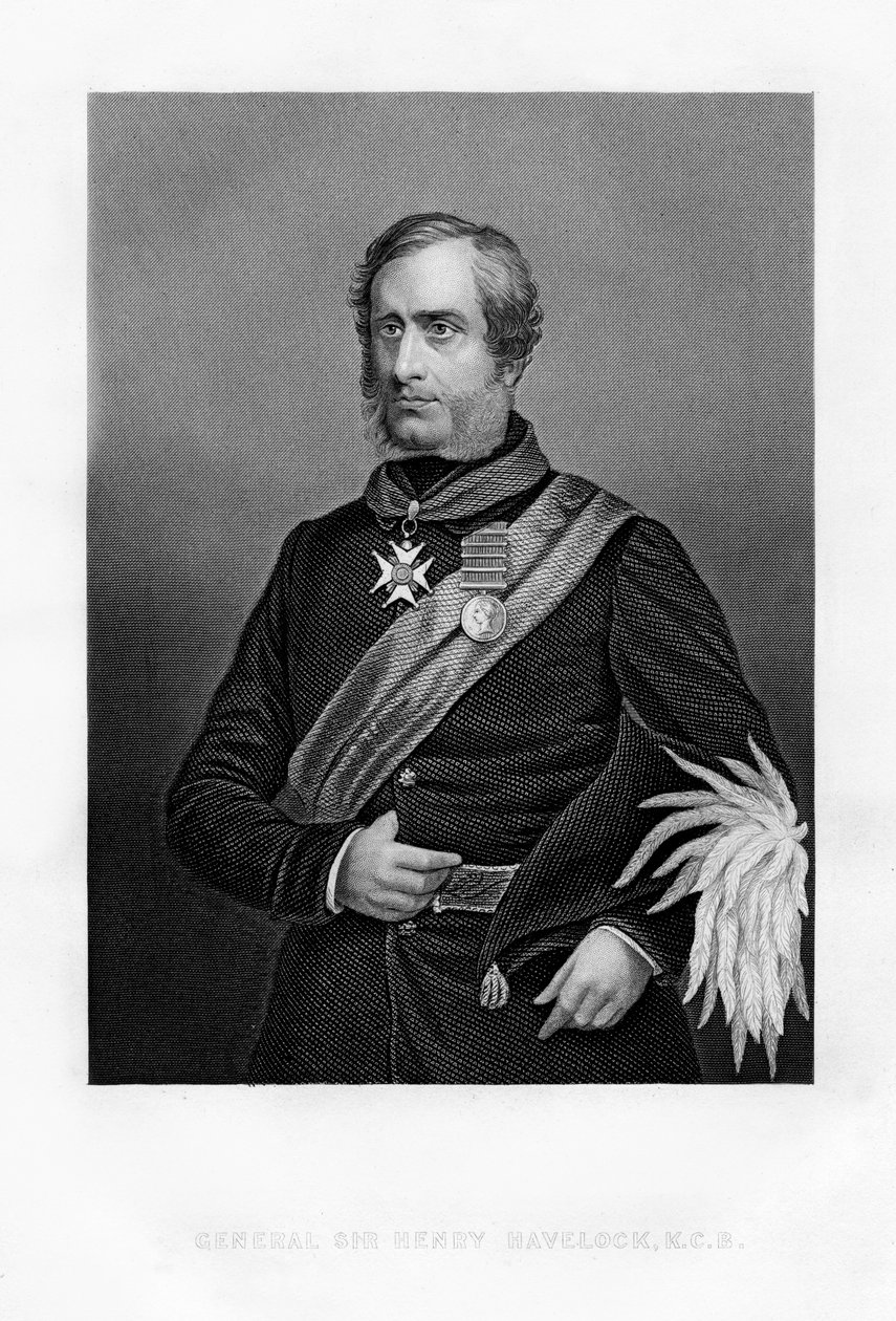 Sir Henry Havelock, general británico, siglo XIX de Unbekannt