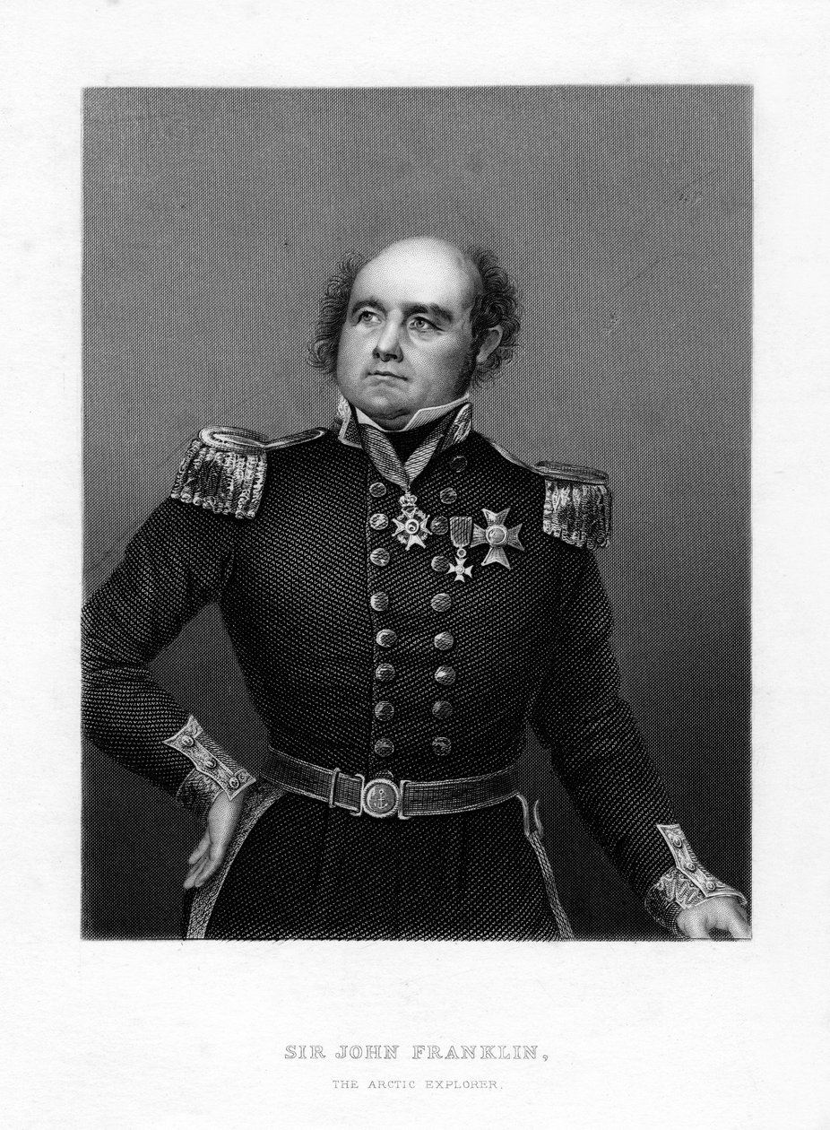 Sir John Franklin, capitán de mar inglés y explorador ártico, siglo XIX de Unbekannt