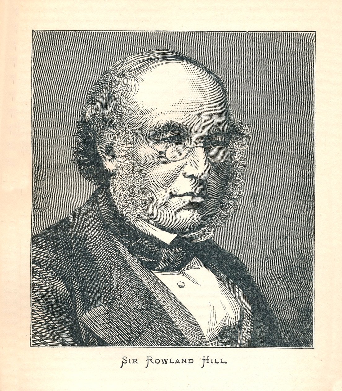 Sir Rowland Hill, creador del sello postal, 1893 de Unbekannt
