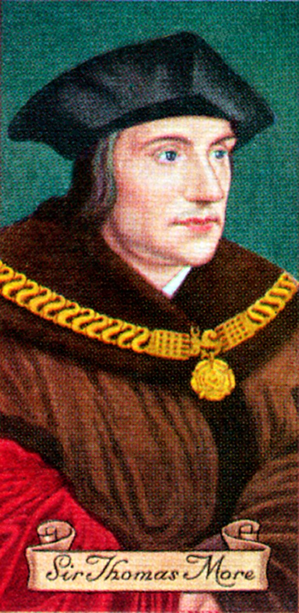 Sir Thomas More, de una serie de tarjetas de cigarrillos, 1935 de Unbekannt
