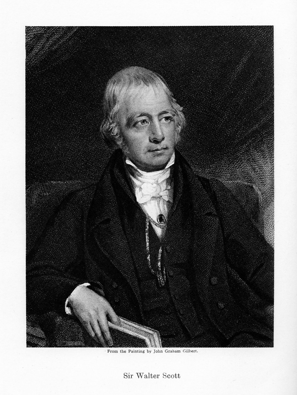 Sir Walter Scott, 1er Baronet, prolífico novelista histórico y poeta escocés, siglo XIX de Unbekannt