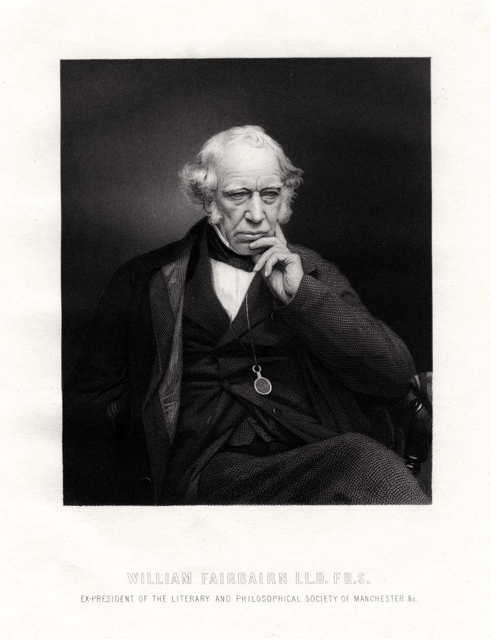 Sir William Fairbairn, 1er Baronet, ingeniero escocés, siglo XIX de Unbekannt