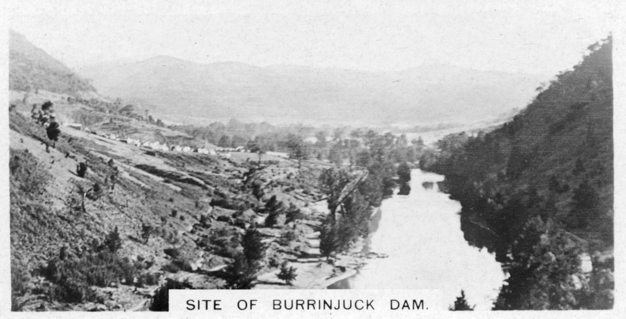 Sitio de la Presa Burrinjuck, Nueva Gales del Sur, Australia, 1928 de Unbekannt