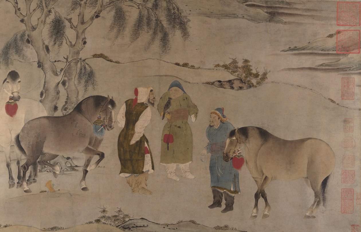 Seis caballos de Unbekannt