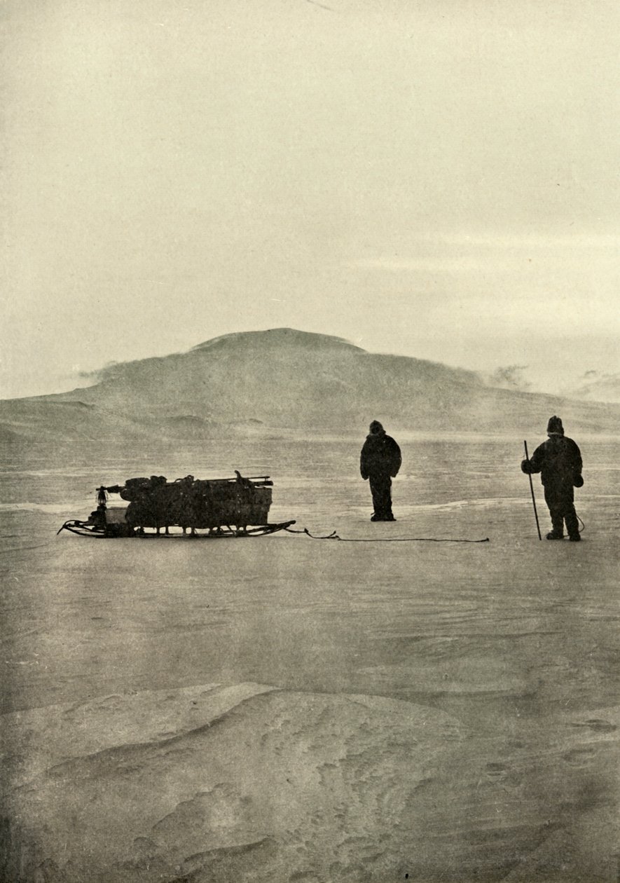 Deslizándose en la barrera antes del regreso del sol, c1908, 1909 de Unbekannt