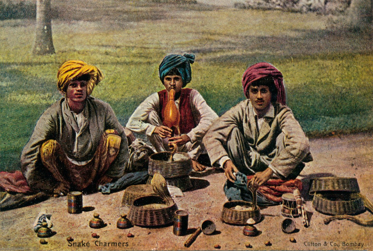 Encantadores de serpientes, c. 1910 de Unbekannt